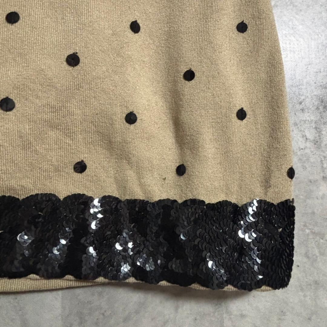 VALENTINO スパンコール　ニット　キャミソール　ホルターネック M191