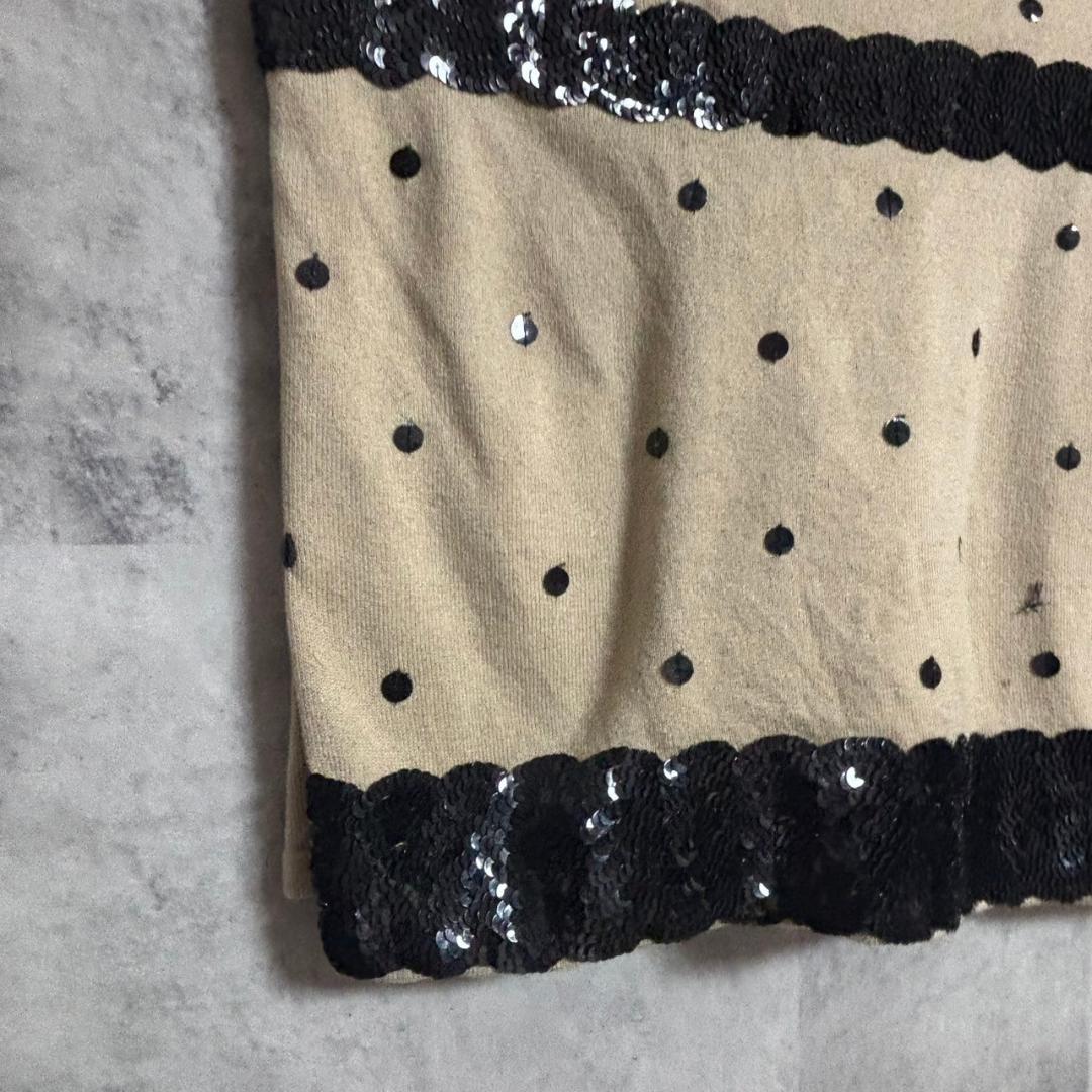 VALENTINO スパンコール　ニット　キャミソール　ホルターネック M191