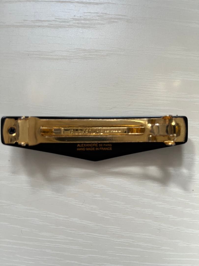 超美品！アレクサンドル DE PARIS ブラック ヘアアクセサリー