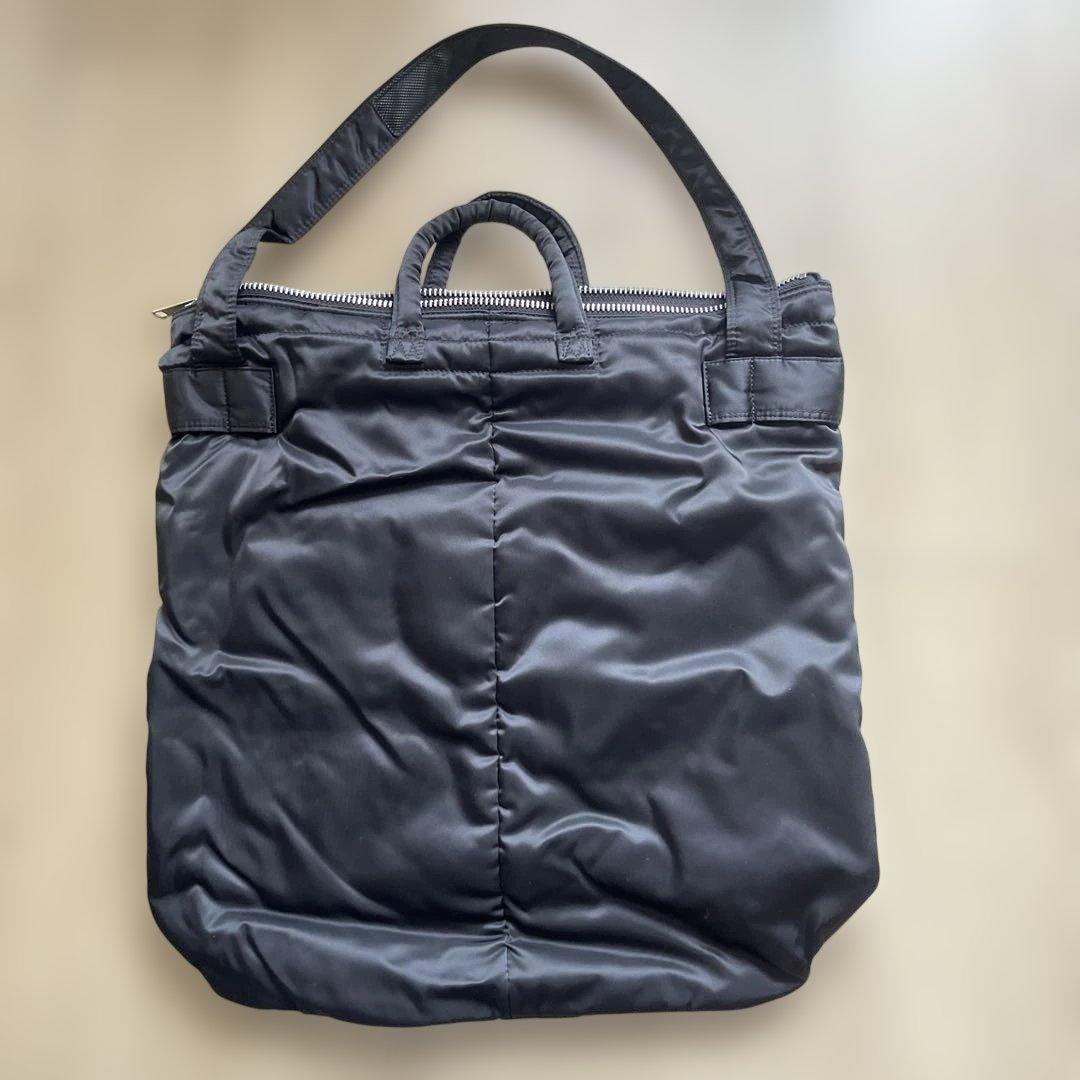 POTER TANKER ヘルメットバッグ ブラックナイロンショルダーバッグ