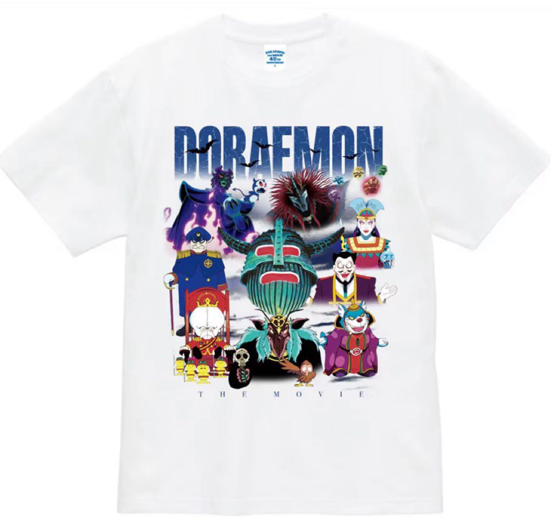 映画　ドラえもん　世界展　敵キャラ　Tシャツ　ホワイト　XL