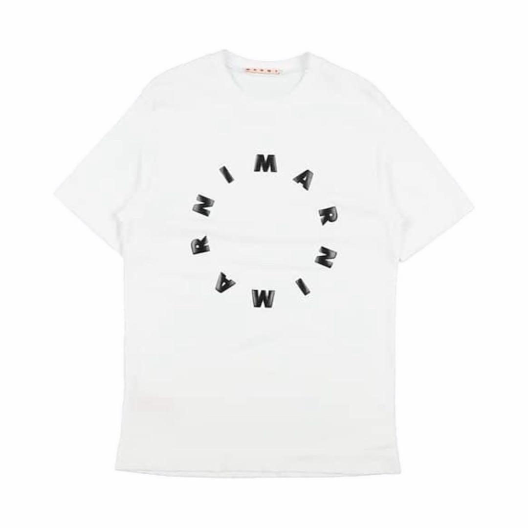 大人もOK MARNI Ｔシャツ 半袖 ロゴ コットン シンプル