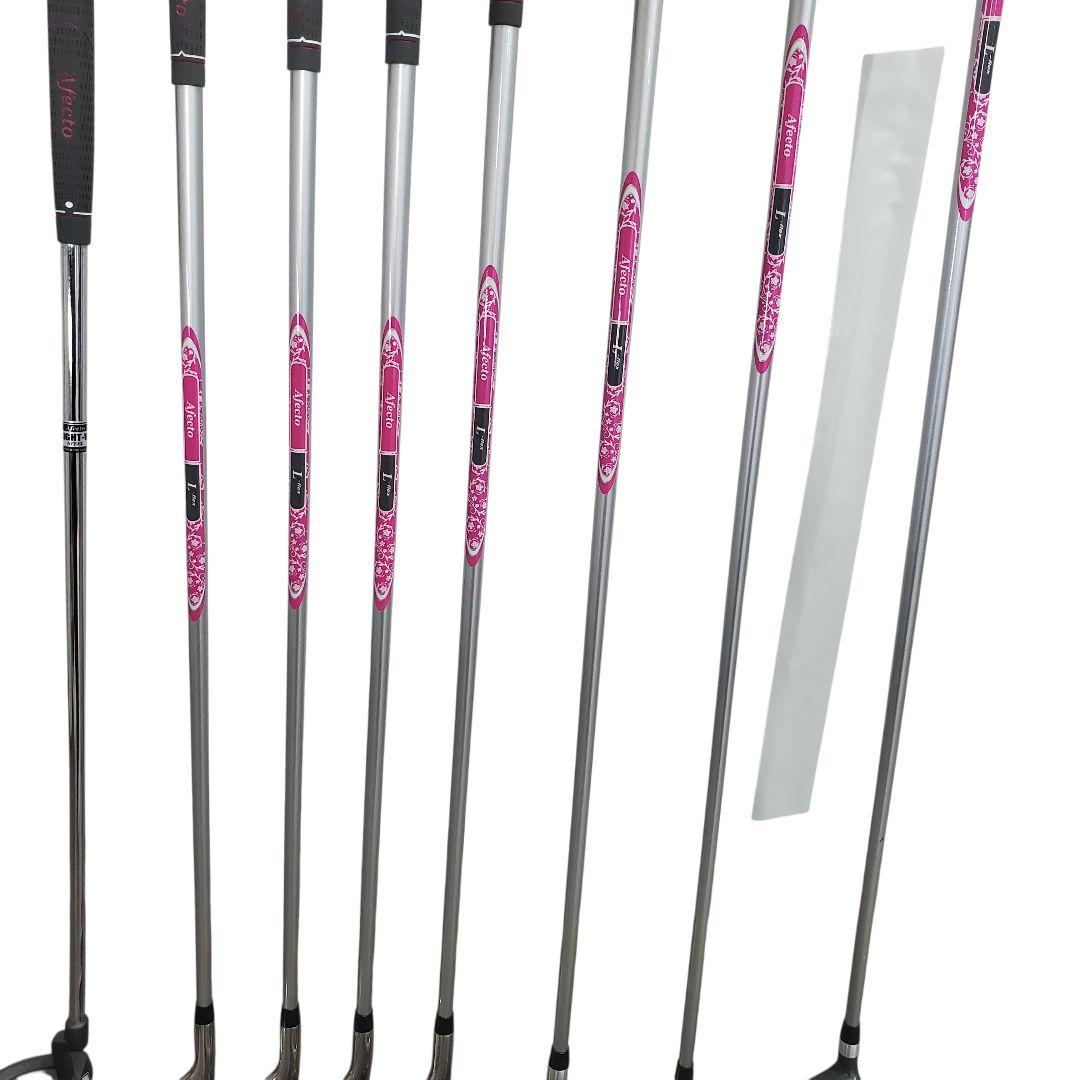 【未使用に近い】Afecto レディース ゴルフ クラブ・バッグセット 8本 L