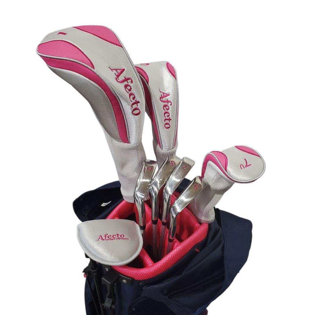 【未使用に近い】Afecto レディース ゴルフ クラブ・バッグセット 8本 L