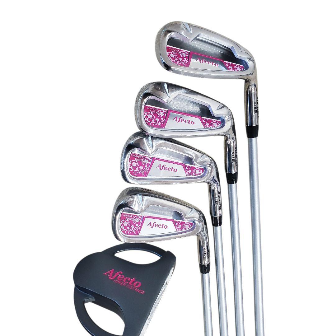 【未使用に近い】Afecto レディース ゴルフ クラブ・バッグセット 8本 L