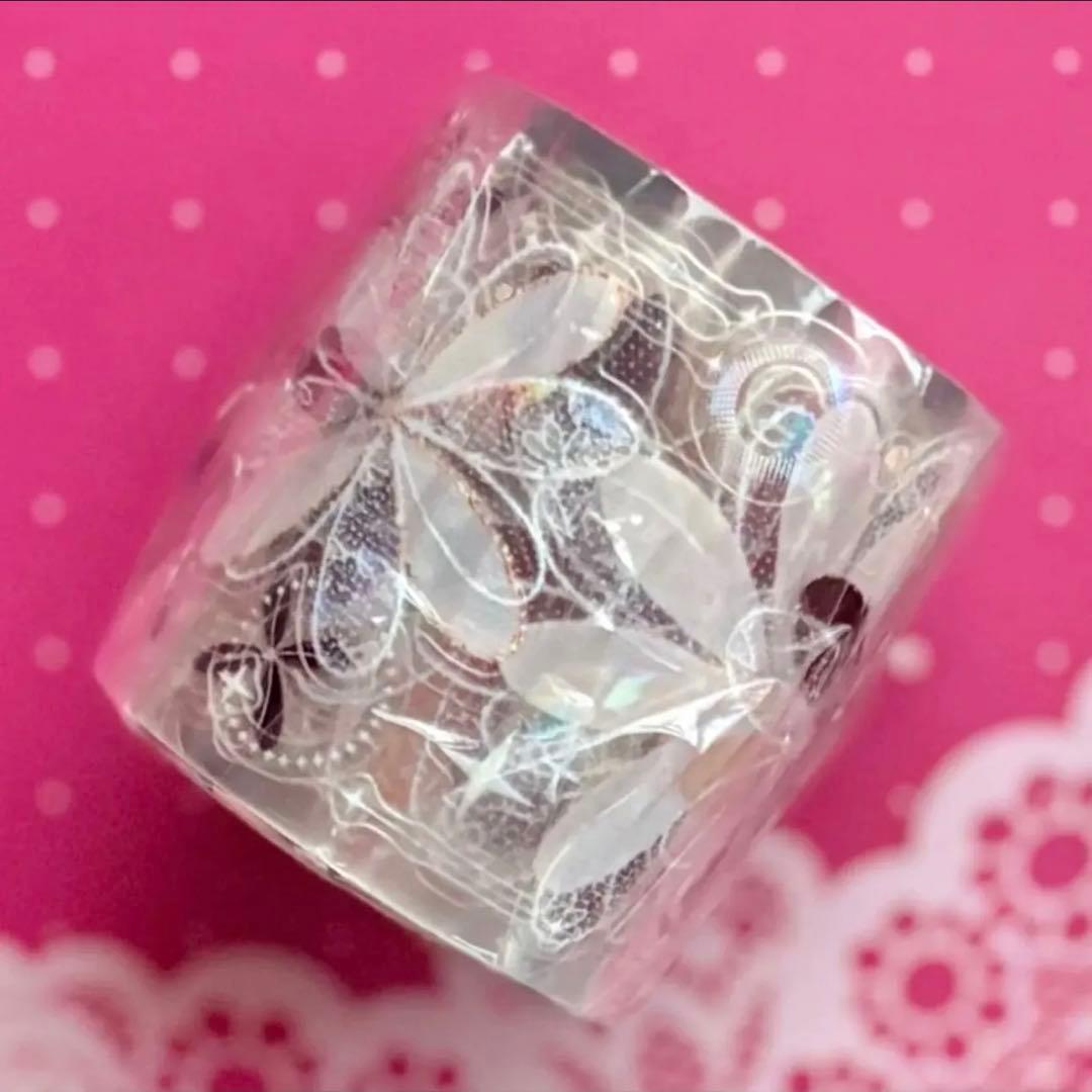 贝壳光 卡布奇诺 ダイカット加工 4.5cm×6m 海外マスキングテープ　花