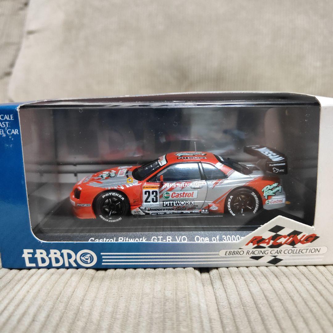ミニカー EBBRO JGTC 2002 CASTROL PITWORK GT-R R34