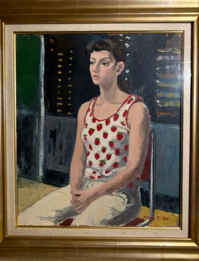 田代晃三【jenny】肉筆油彩画