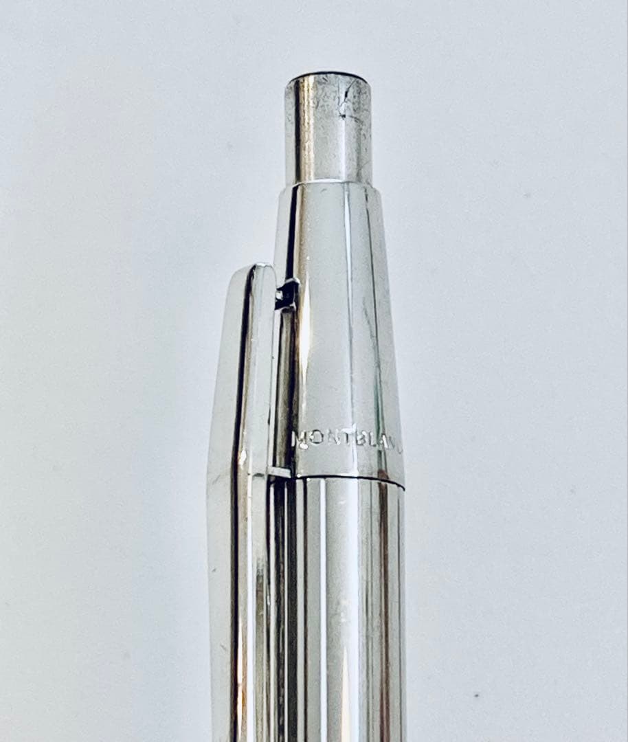 プラチナ仕上げ◆モンブラン高級ボールペン ノブレス1970s MONTBLANC