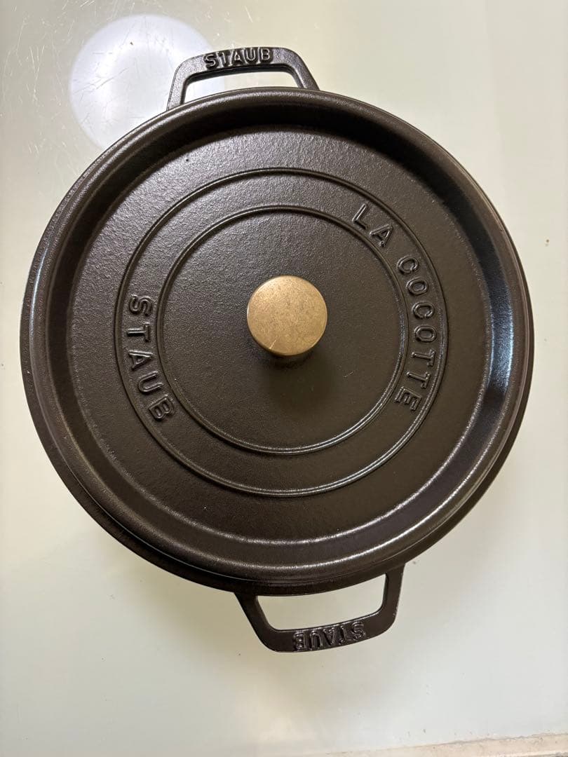 staub ストウブ 「 ピコ ココット ラウンド ブラック 26cm