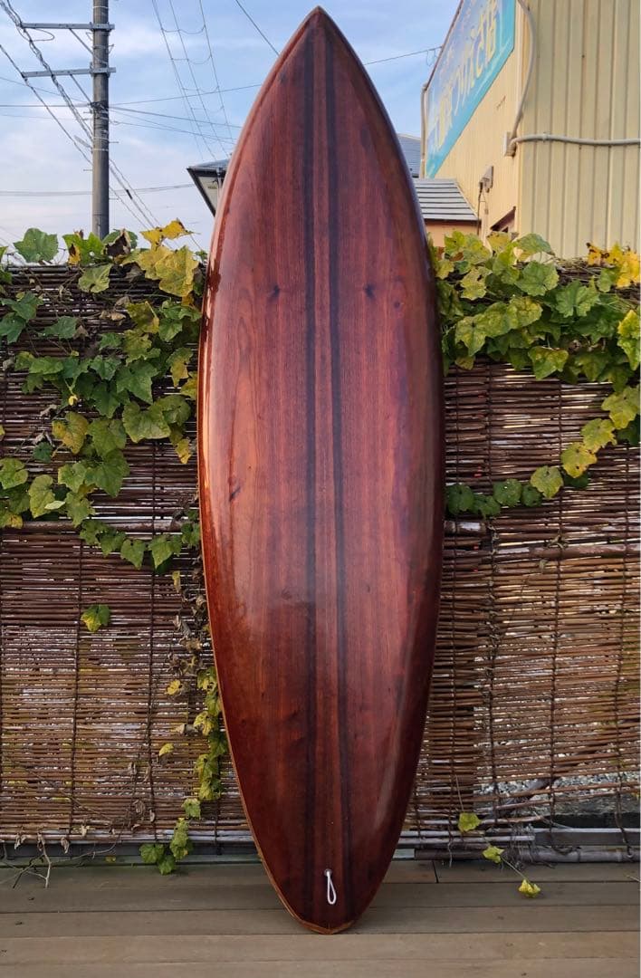 超レア ヴィンテージ 木製中空サーフボード 送料込み