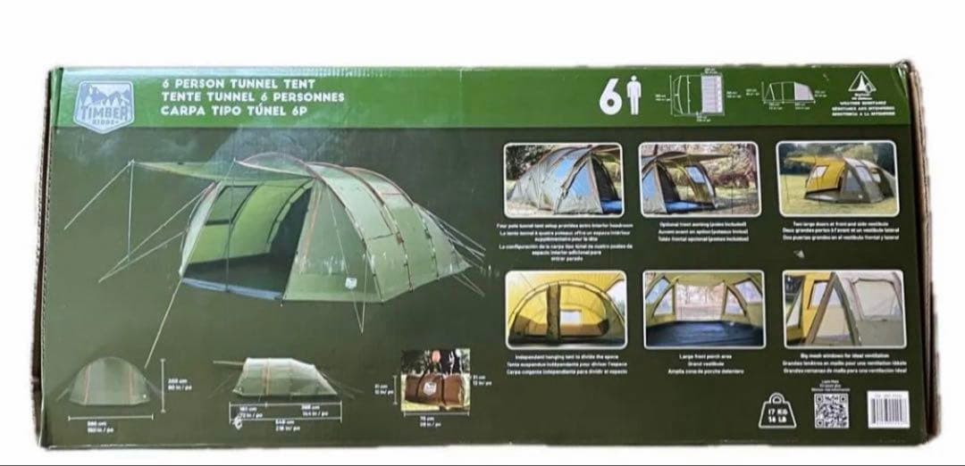 ティンバーリッジ ６人用トンネルテント Timber Ridge コストコ