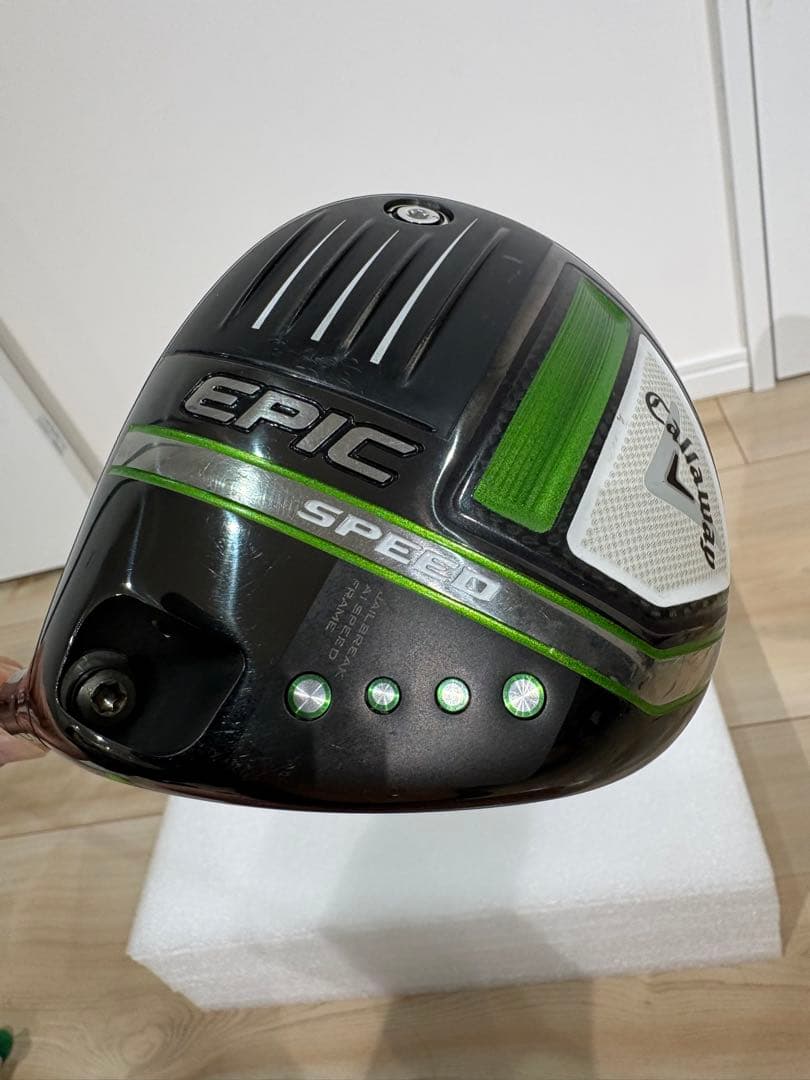 ヘッドのみ・EPIC SPEED ドライバー 9.0度 ブラック/グリーン中古品
