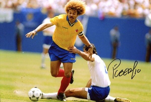 ワールドカップ　コロンビア代表　カルロス　バルデラマ　直筆サイン入りフォト