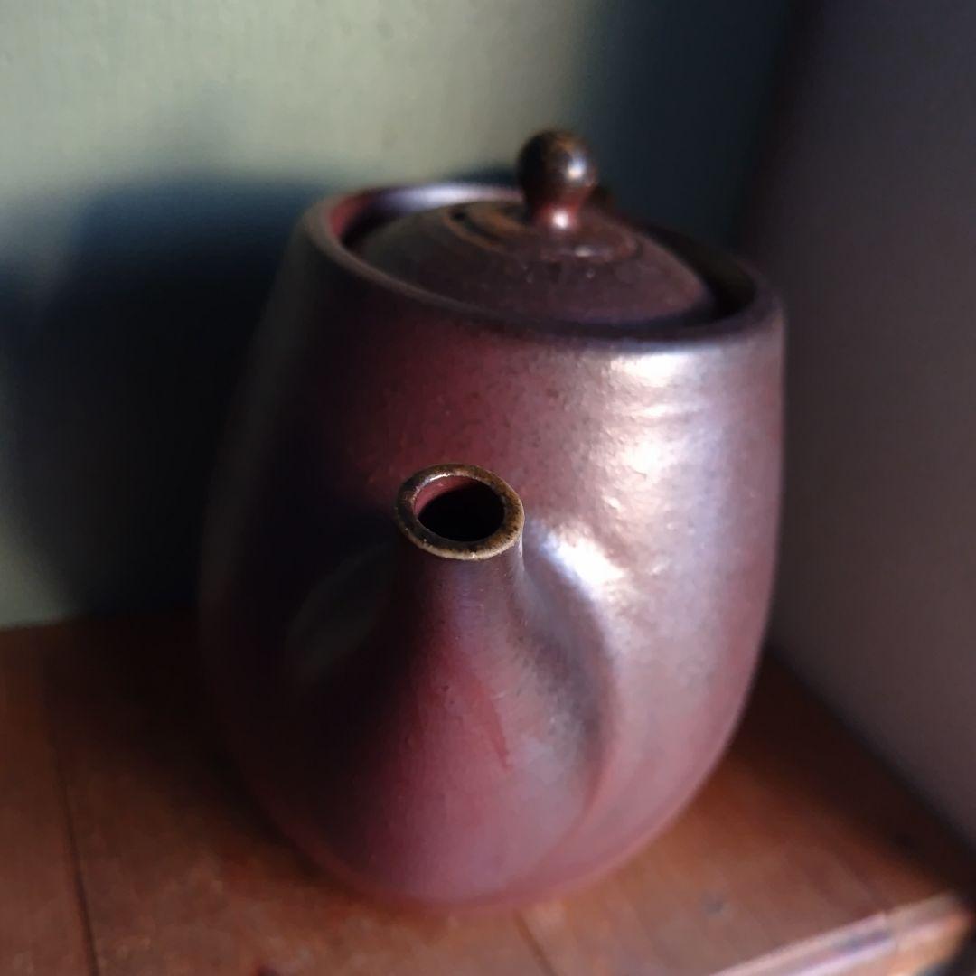 備前焼　急須　後楽窯　堀川南山　ティーポット　茶道具　茶器　岡山伝統工芸品　珈琲