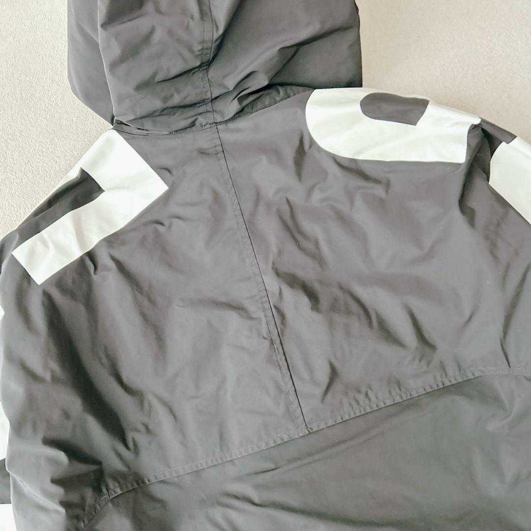 超希少XL バーバリー BURBERRY ナイロンジャケット ロゴ ブラック 黒