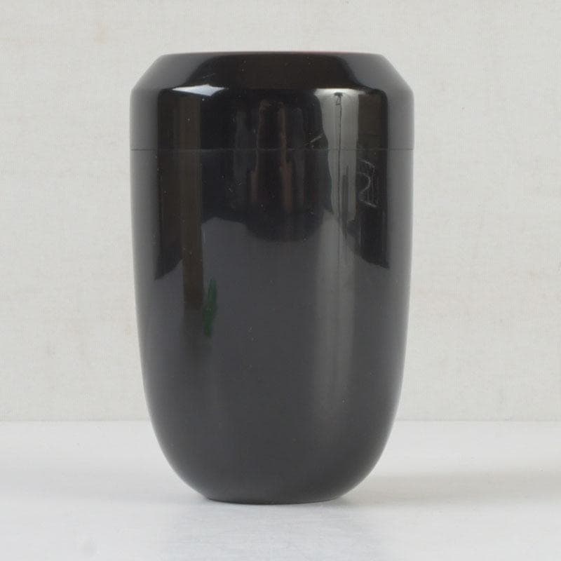 茶道具　輪島塗　岡本陽斎作　日の出棗　共箱　V　9831