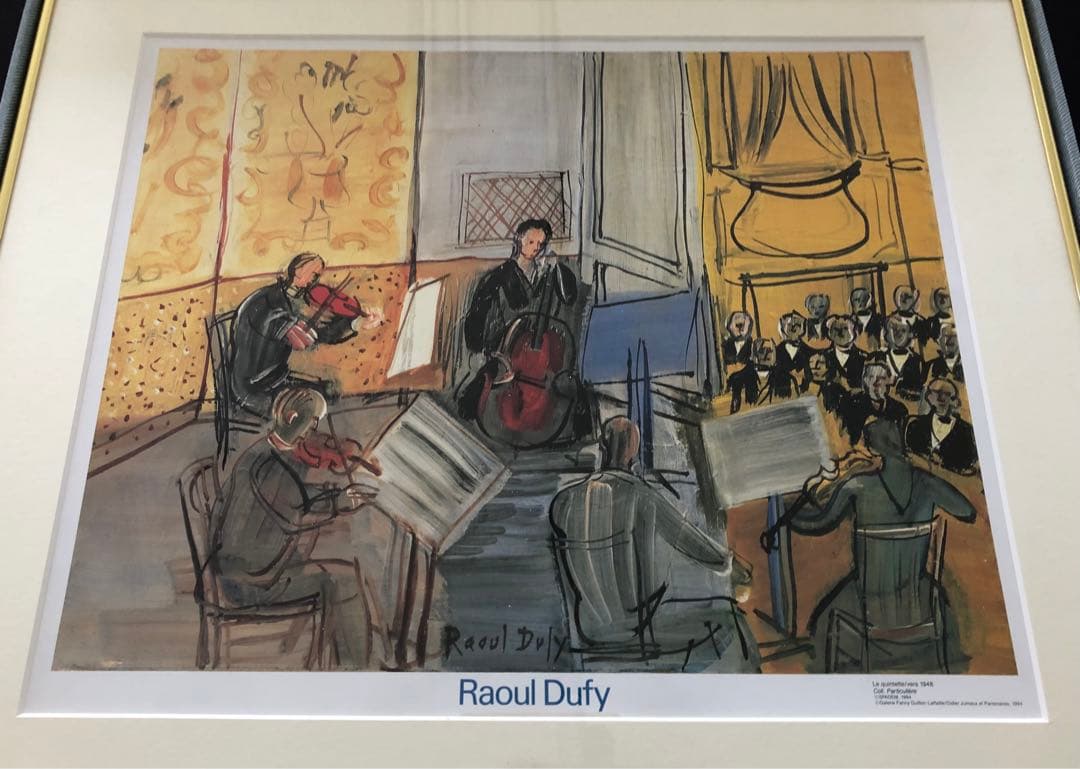 デュフィ　Raoul Dufy 「Le quintette」額付き