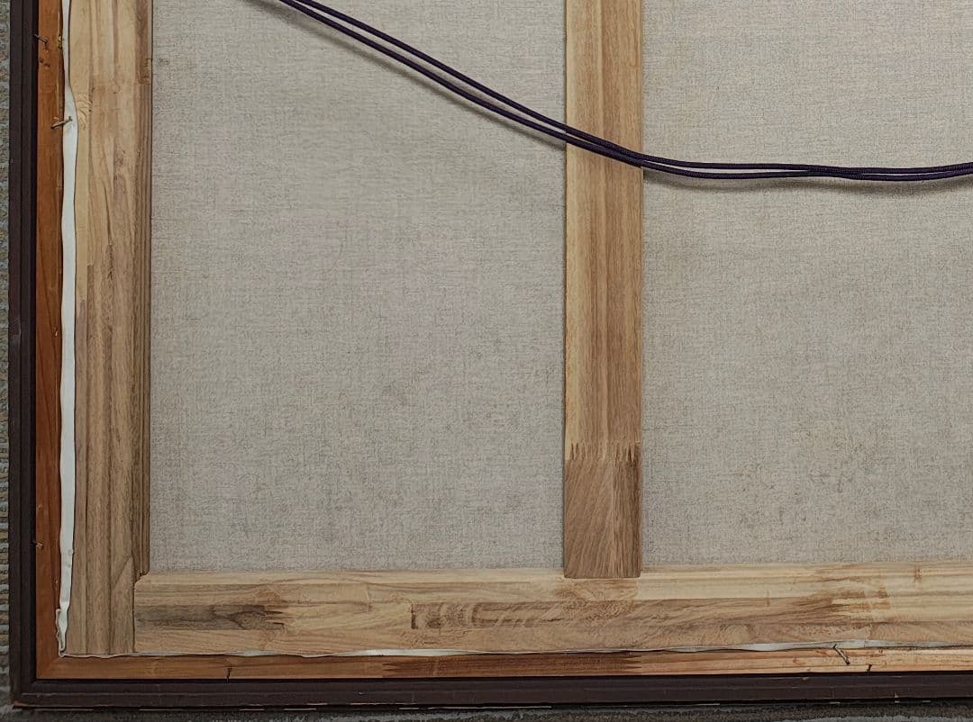 【送料込】F50号 額縁（鑑賞用額縁)＆油彩画セット ※裏板なし