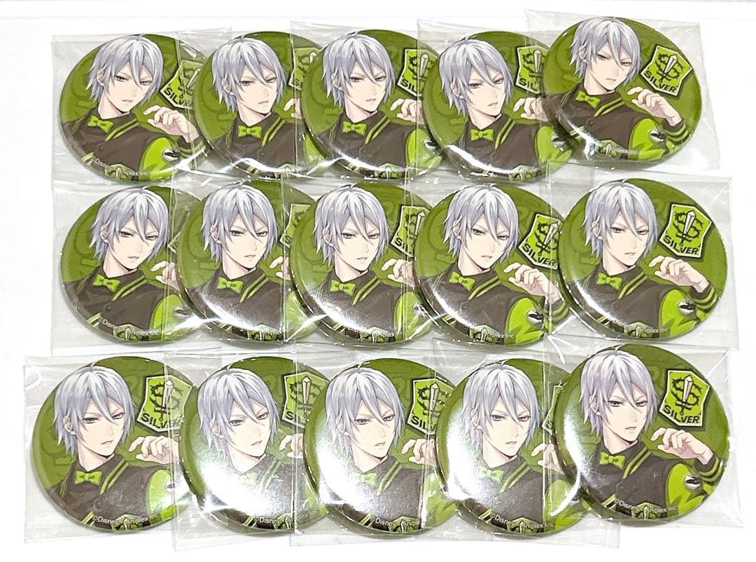 ツイステ　ユニオン　バースデー　缶バッジ　シルバー