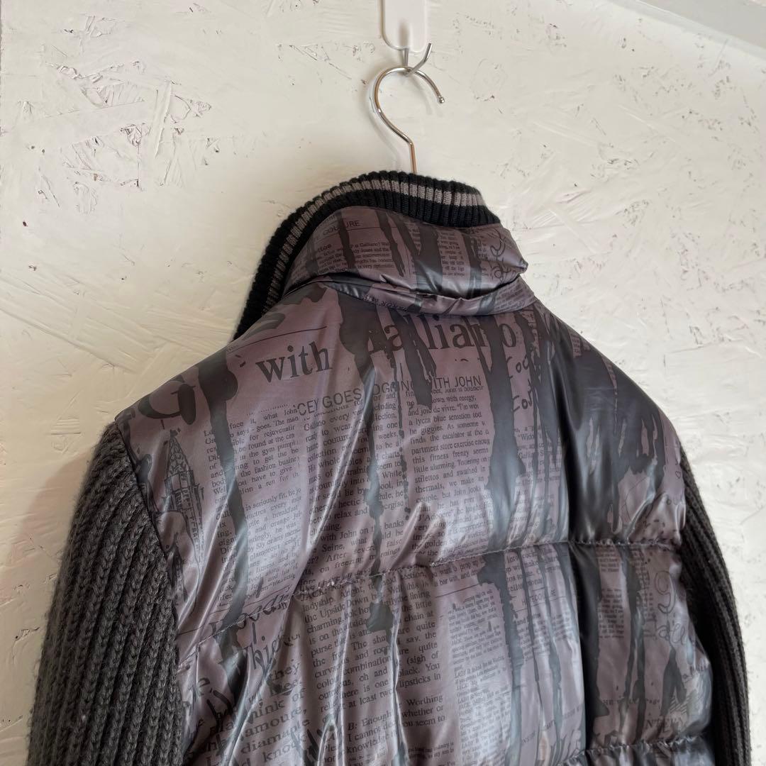 古着Vintage『John galliano』ニュースペーパーダウンジャケット
