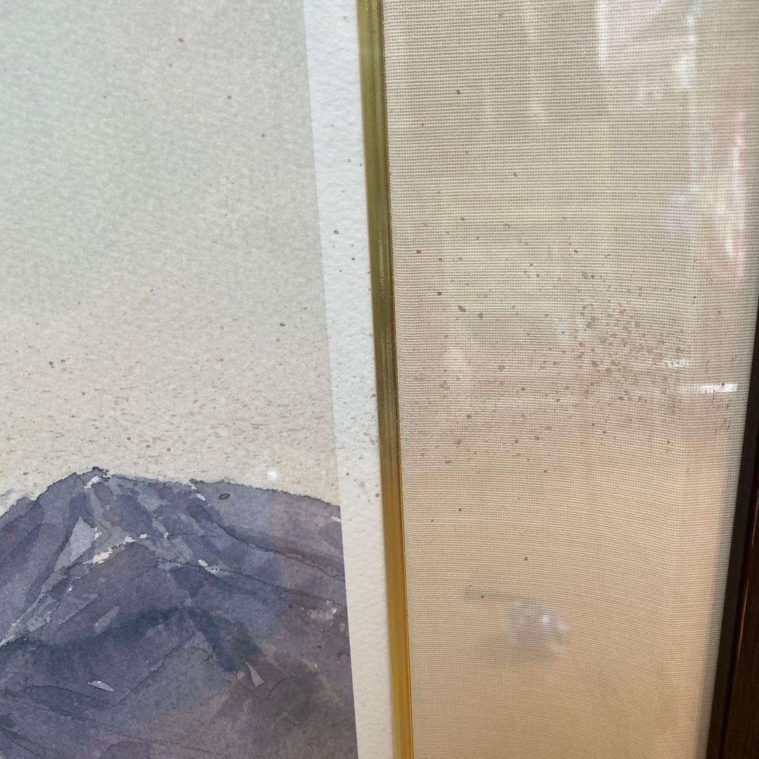 希少　サイン入り安野光雅版画『風景と出会い』コルチナダンペッツォの山13/100