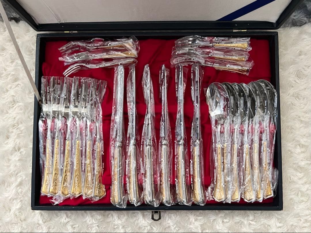 ヤマコ　カトラリーセット　オリジナル　金彩　ディナーセット〈24本セット〉