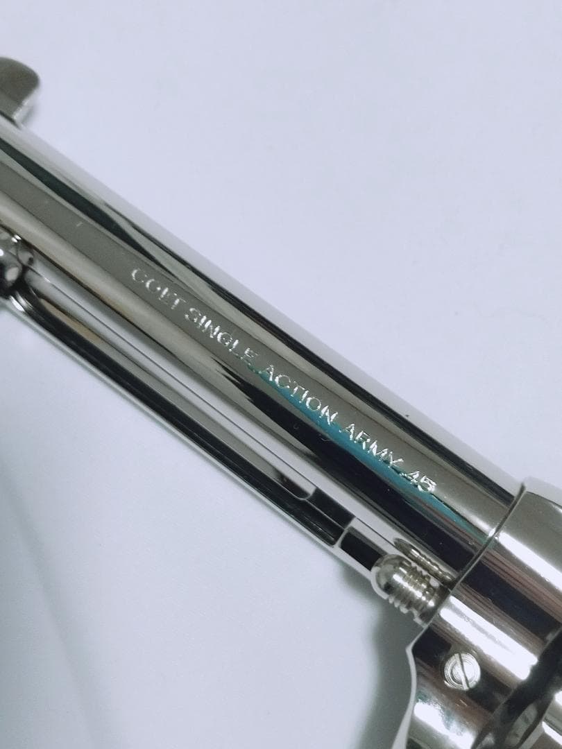 美品 タナカ ガスガン COLT S.A.A .45 4-3/4インチ　ニッケル