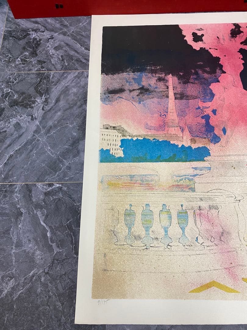 【希少】5枚セット　セーヌ川に沿ってリトグラフ