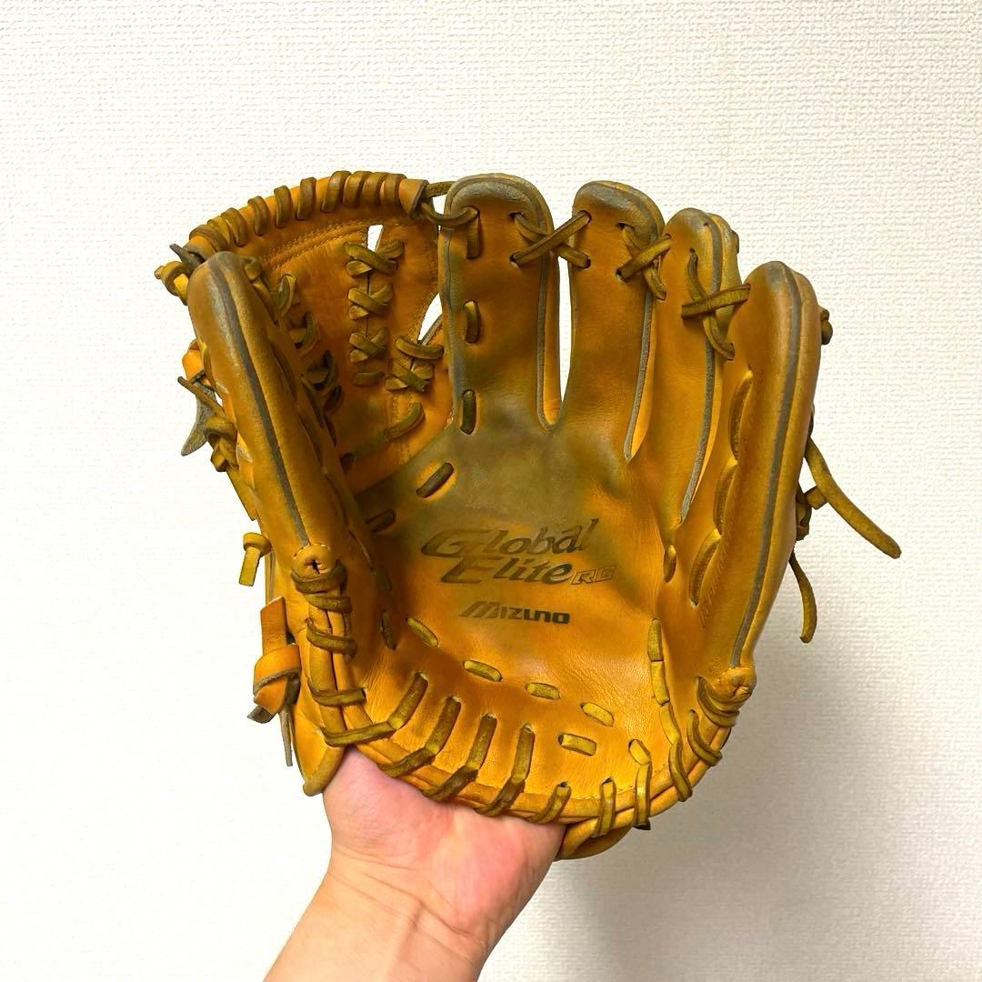 476 ミズノ グローバルエリート 型抜群 即戦力 軟式 少年 内野手用グローブ