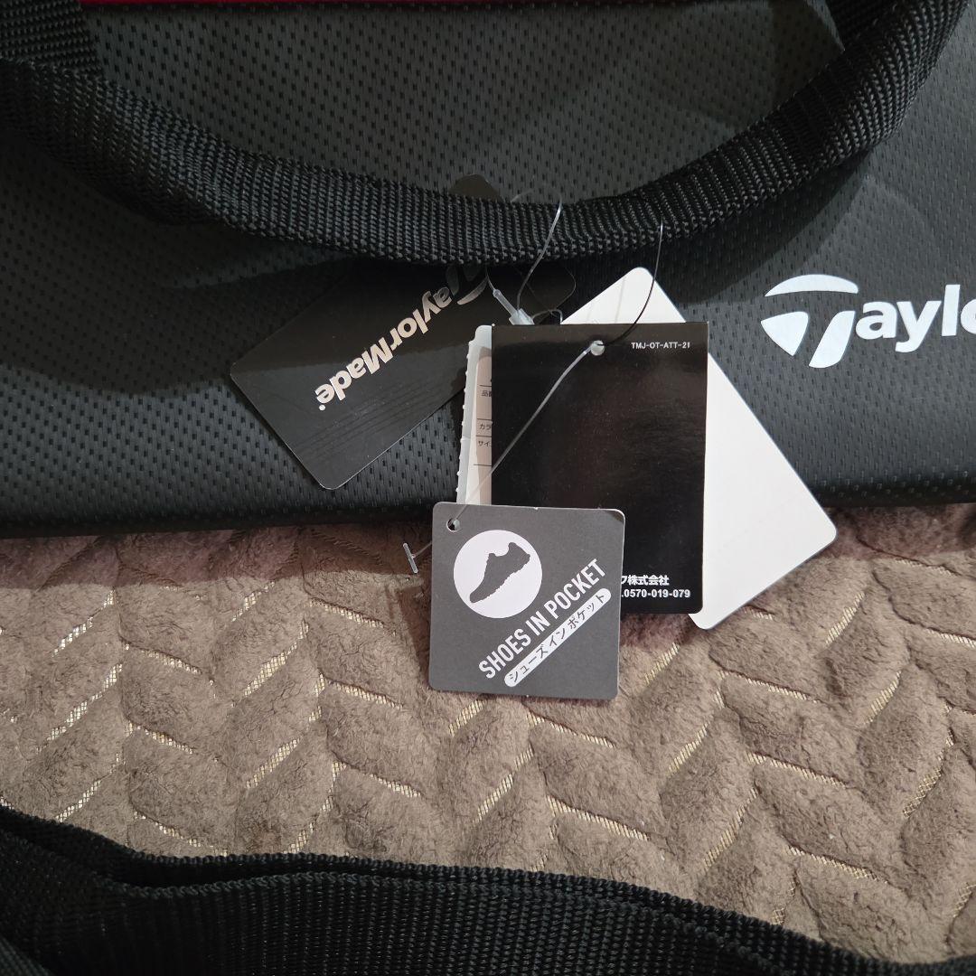 TaylorMade ゴルフバッグ 黒 赤ライン