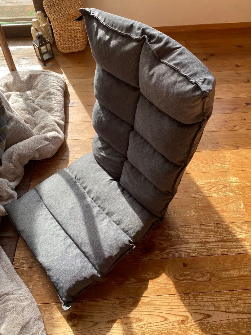 手作りジャストフィットカバー付きニトリ座椅子2脚セット