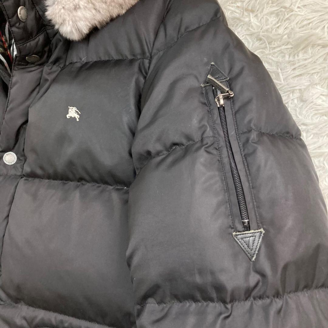 17430✨Y2K バーバリーブラックレーベル 3way ファーダウンジャケット