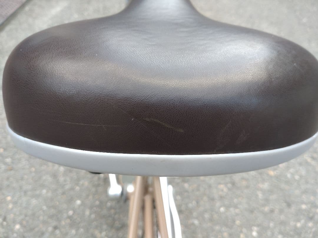 高齢者用自転車　サギサカ　こげーる ベージュ 前面バスケット付き