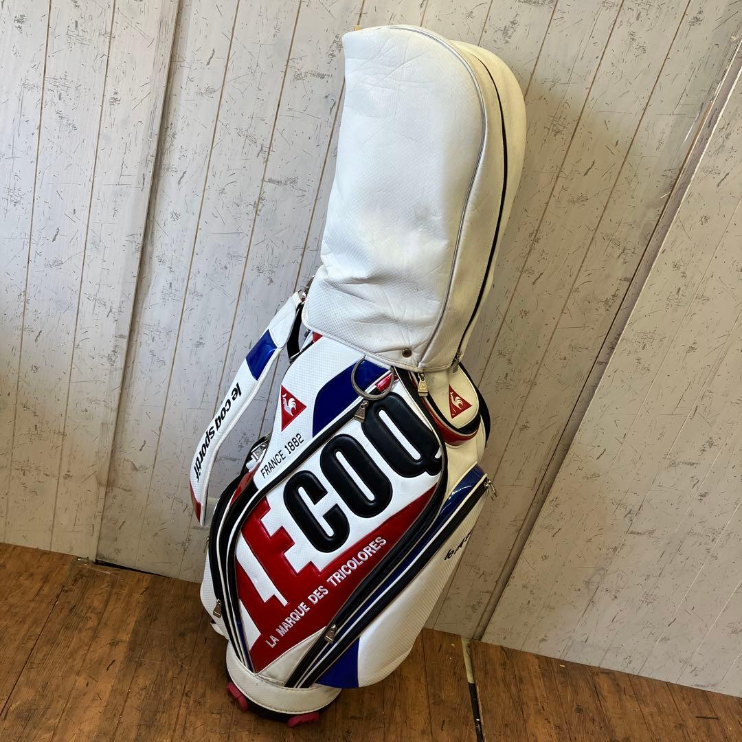 ルコック スポルティフ キャディバッグ ゴルフバッグ ビックロゴ トリコロール