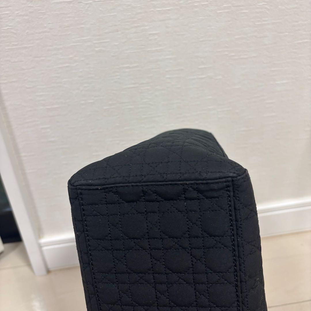 Dior レディディオール ブラック 黒 カナージュ キルティング ナイロン