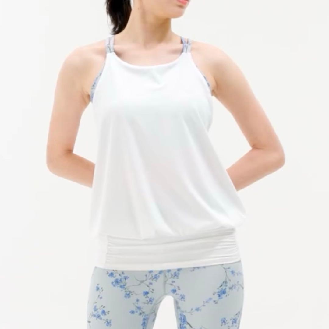 【新品】【SUKALA】スプリングフラワーカバーキャミソール　Mサイズ