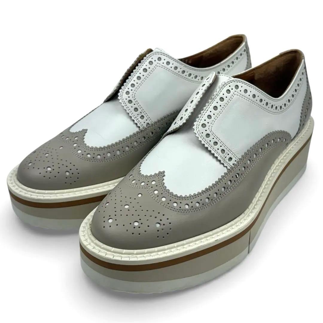 【未使用級】CLERGERIE クレジュリー　24cm　37.5 BECK 厚底