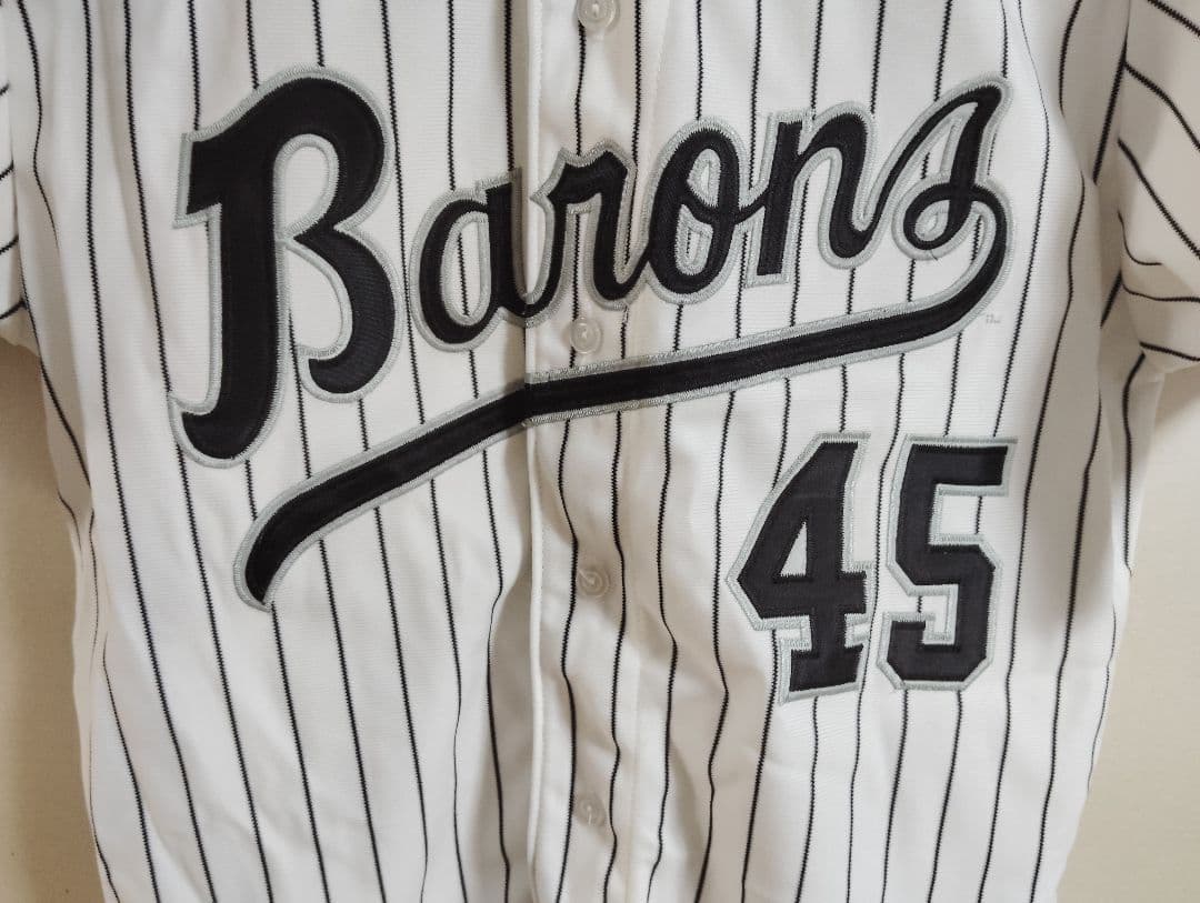 マイケル ジョーダン MLB バロンズ　レプリカユニフォーム デロング44 古着