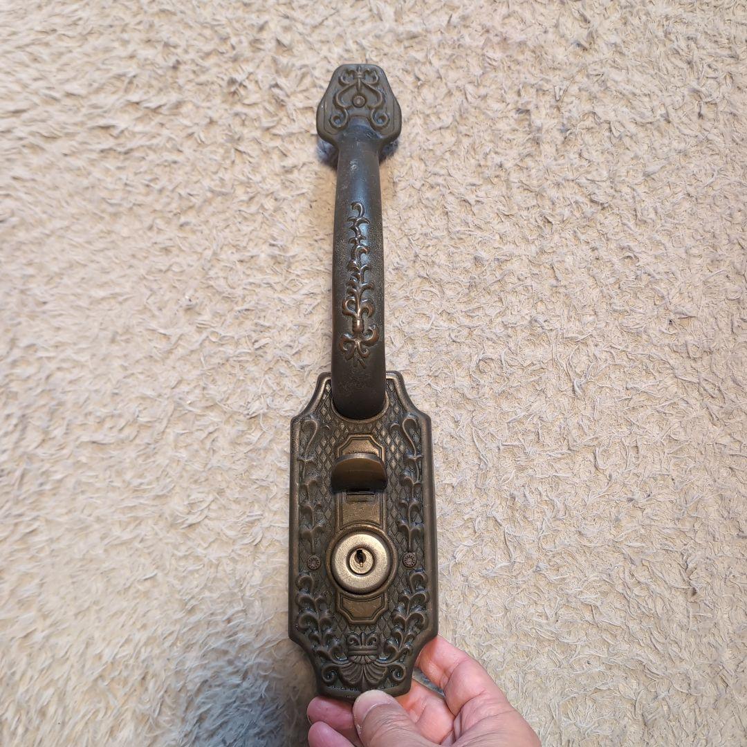 真鍮アンティーク ドアハンドル一式