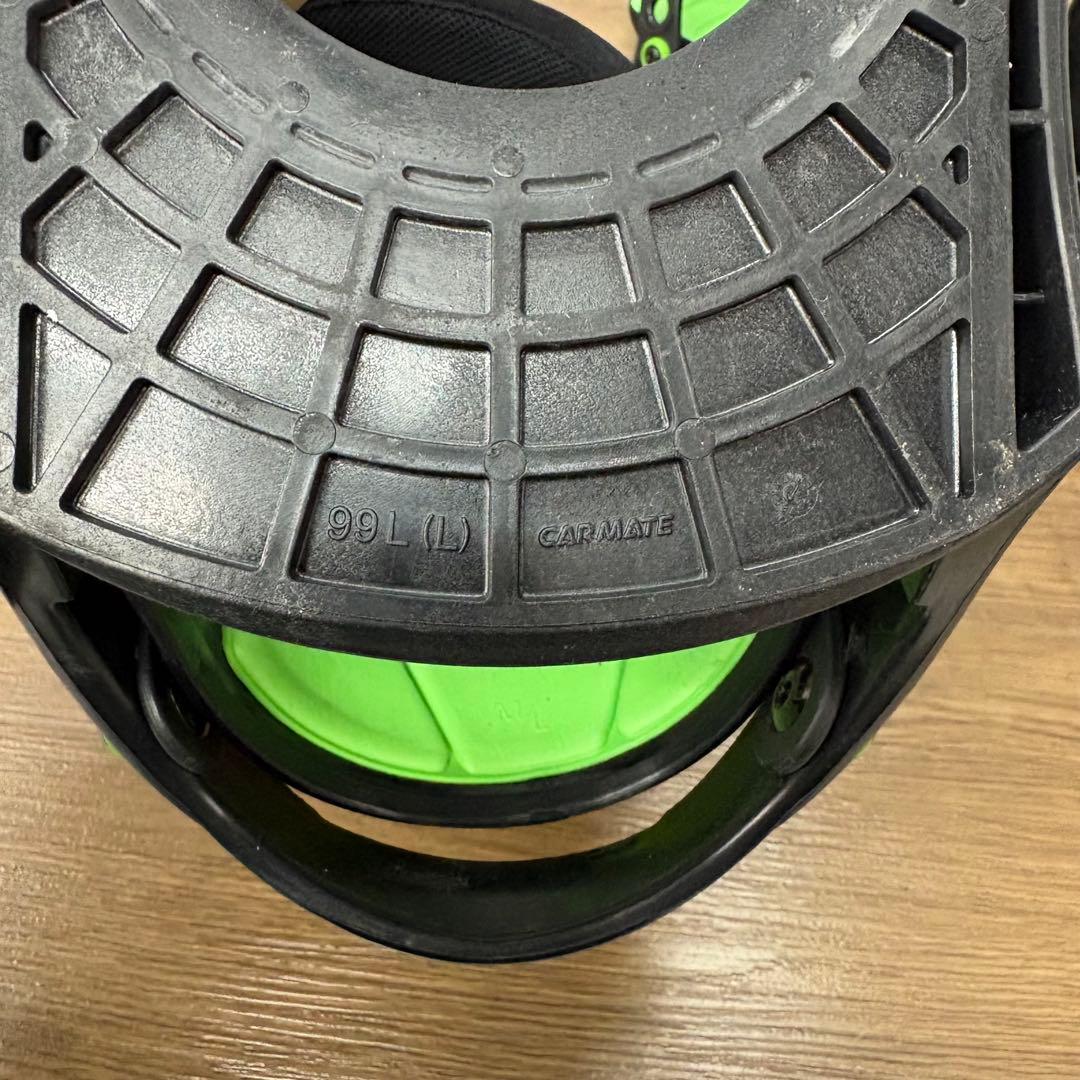 FLUX フラックス スノーボード ビンディング Lサイズ グリーン×ブラック