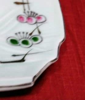 ♥希少なレア品コレクション品♥貴重な６０年前ヴィンテージ♥九谷焼【美山窯】4中皿