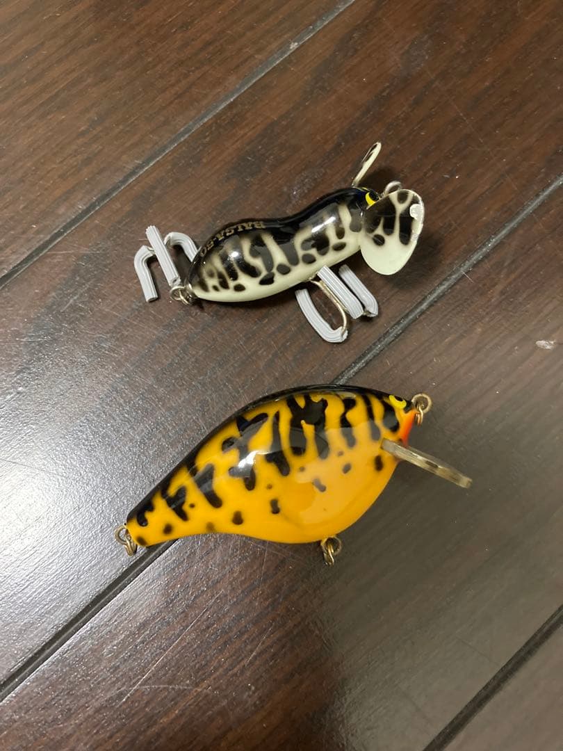 バルサ50 クランクベイト西岡サイン付きとラージーマウス　当時物