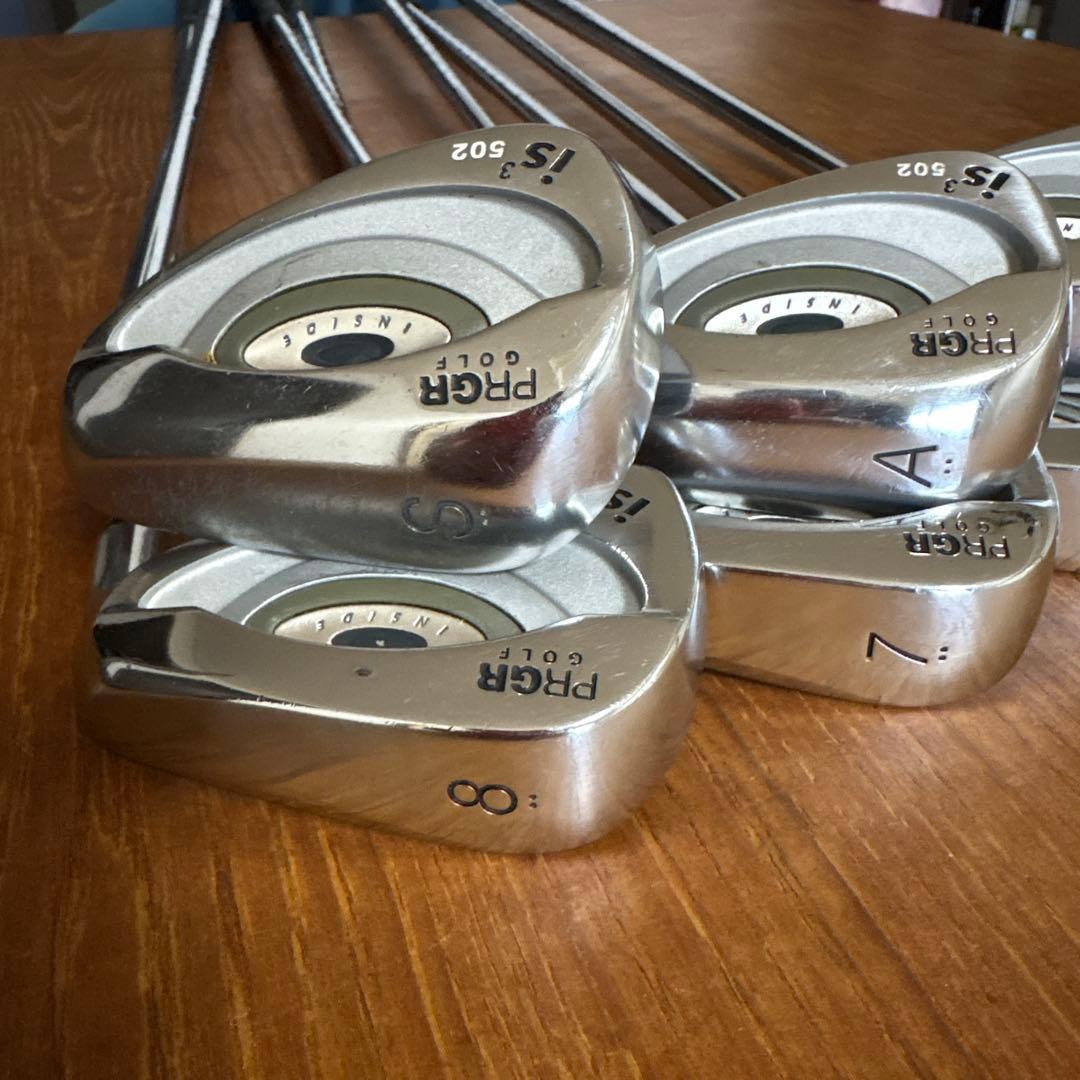 PRGR is3 502やさしいアイアン 9本セット 4-9PSA 軽量スチール