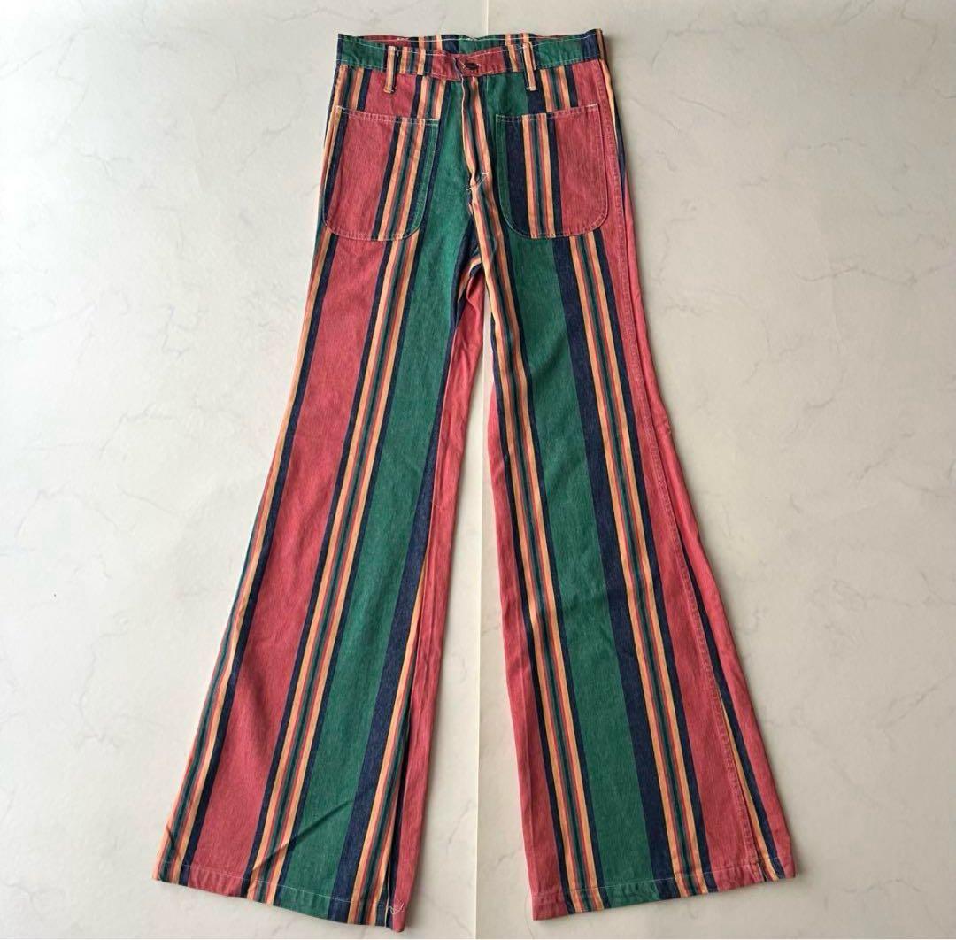 s*u様 70s UFO 総柄 ベルボトムTALON made in USA