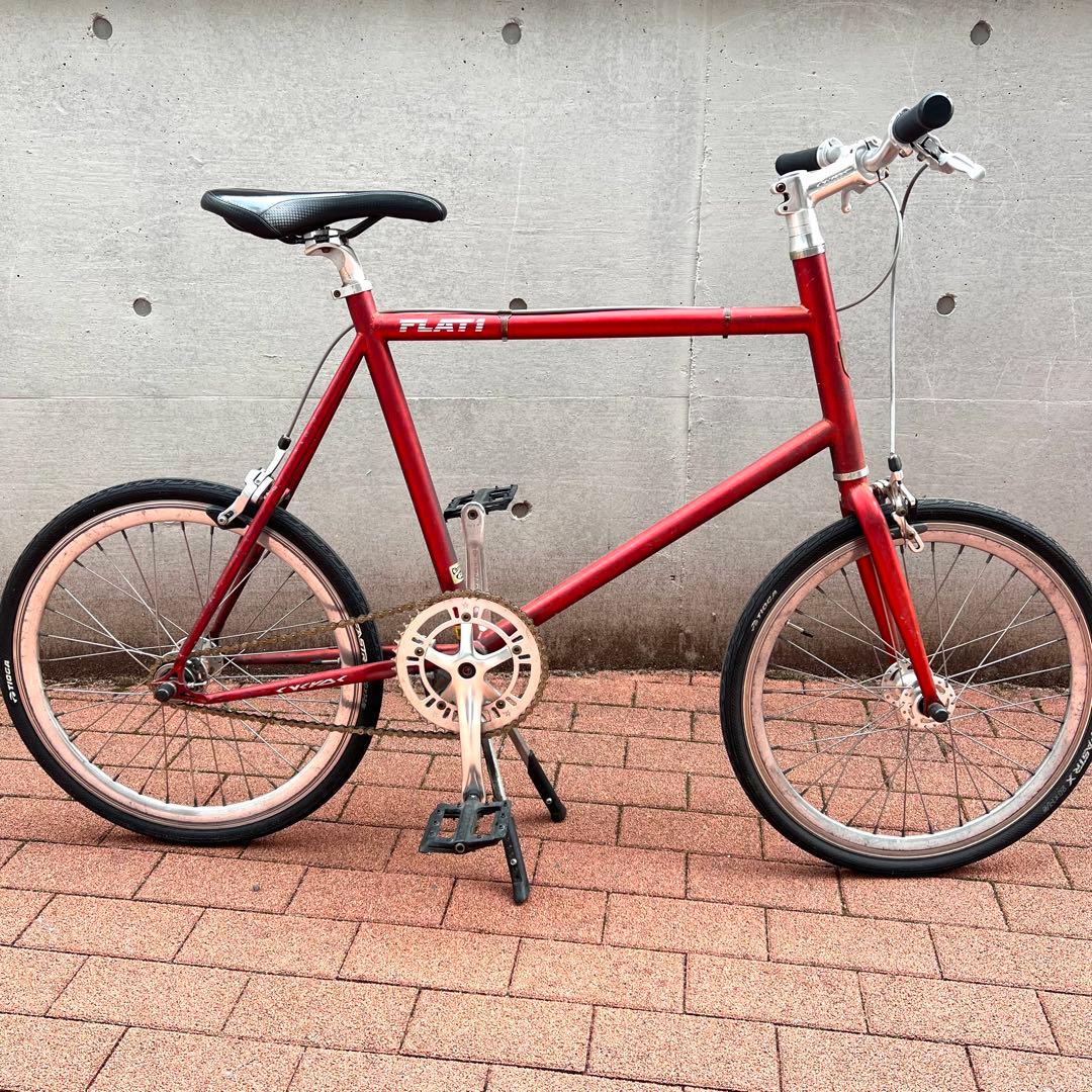 レア車体 cycroc flat1 シングル RED 485 ミニベロ