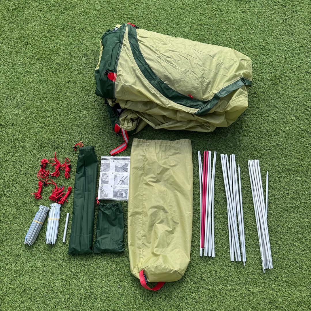 廃盤品　テンマクデザイン グランドハット2 DACポール　グリーン