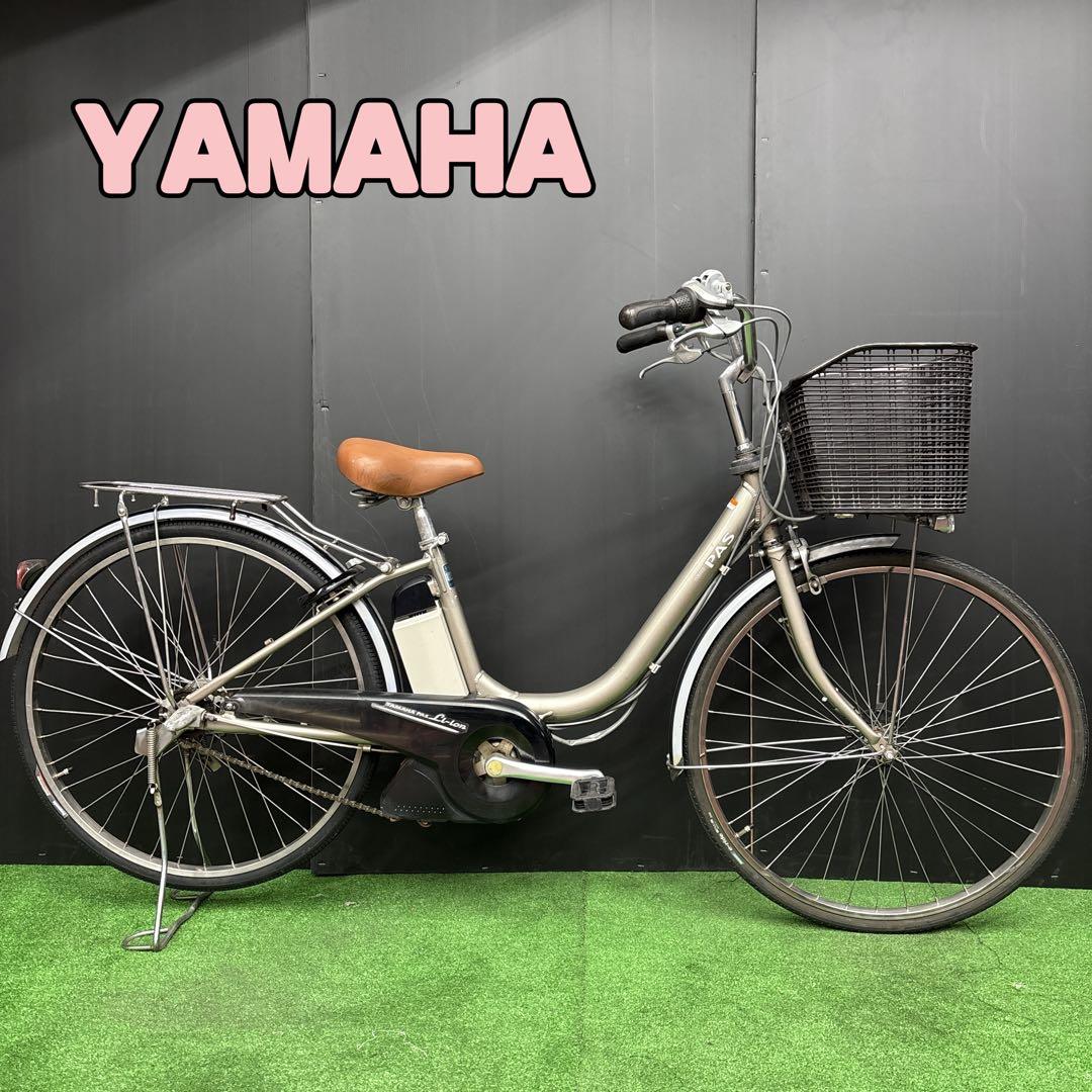電動自転車 YAMAHA PAS Li-ion ゴールド　27★