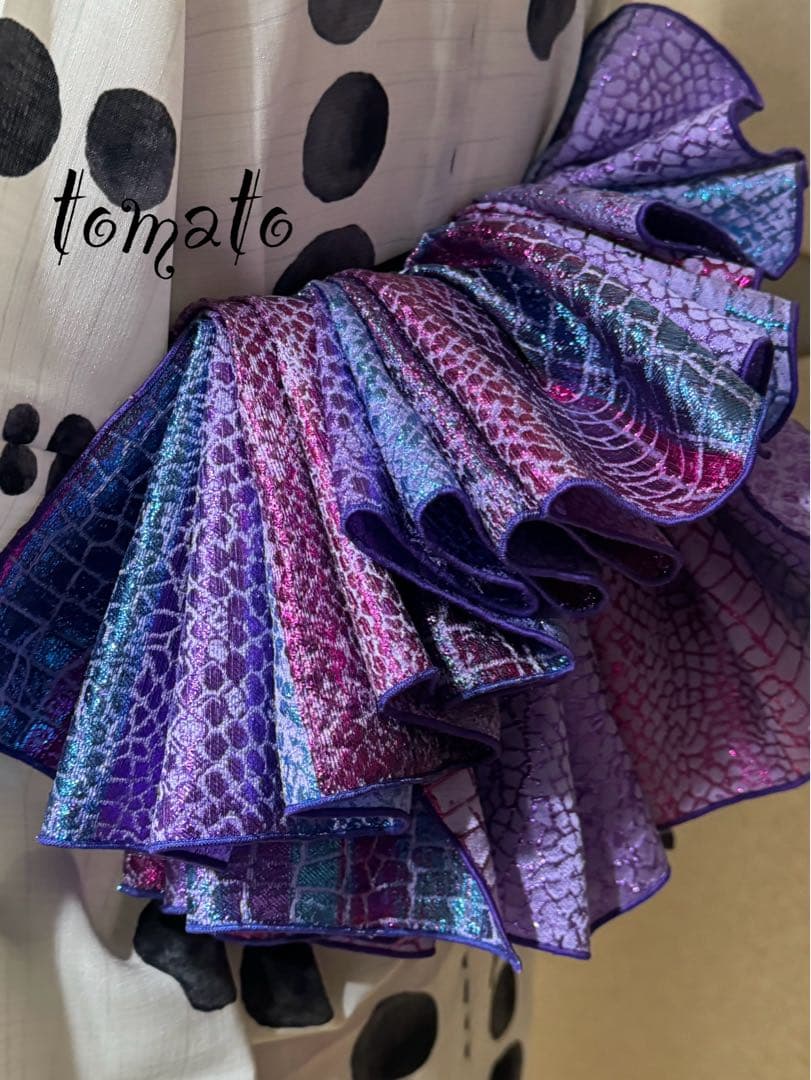 大人兵児帯　【ローズ】【クロコダイルパープル】セット