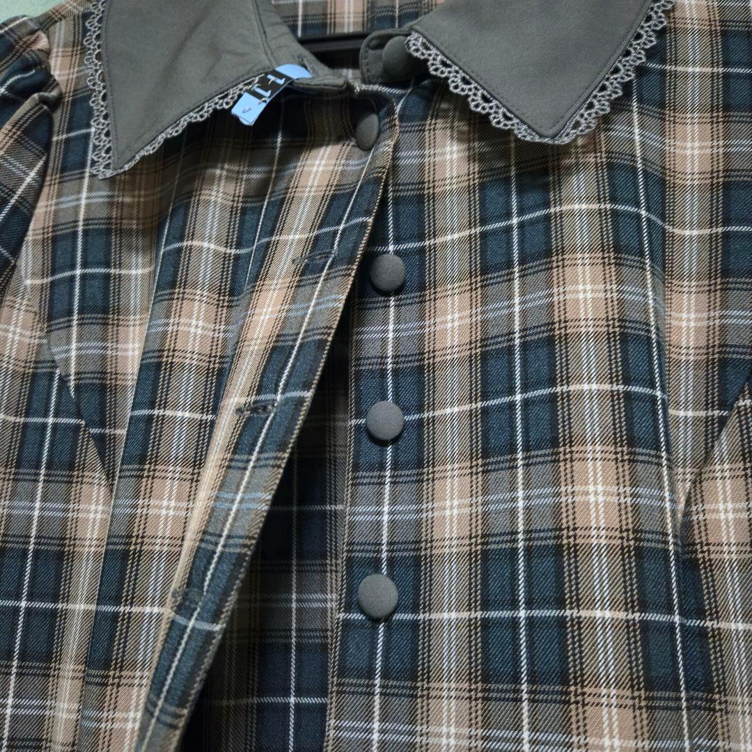 sheglit　クラシカルチェックワンピース